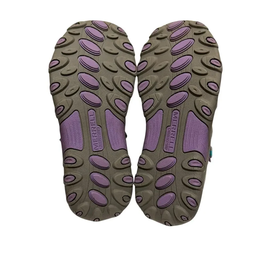 Merrell Girls Shoes 1W Purple ML-Girls H2O Hiker Sandal Sport Hydro Waterproof